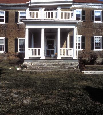 Thomas Marshall house - Note on slide: Exterior view of entrance