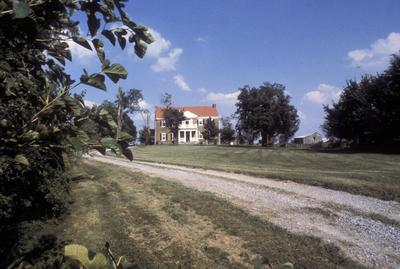 Thomas Marshall house - Note on slide: Exterior view of house and drive