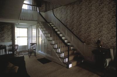 Thomas Marshall house - Note on slide: Interior view of staircase. Photo by H. Sparks