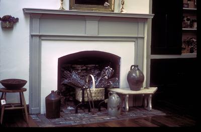 Joseph Morgan Tavern (Chiles Tavern) - Note on slide: Interior view including fireplace