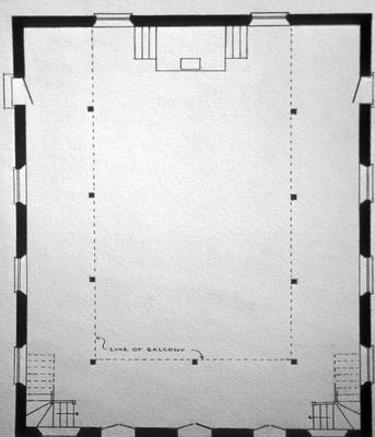 Methodist Episcopal Chapel - Note on slide: Floor plan