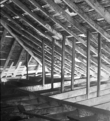 Big Spring Baptist Church (Big Spring Meeting house) - Note on slide: Interior view, floor structure