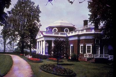 Monticello - Note on slide: West front view