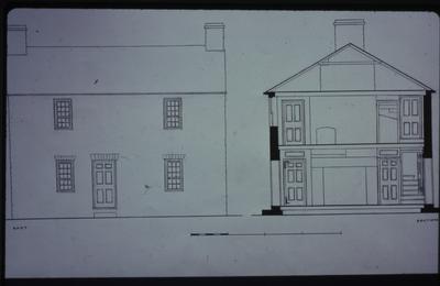 John McGee House - Elevation and Section