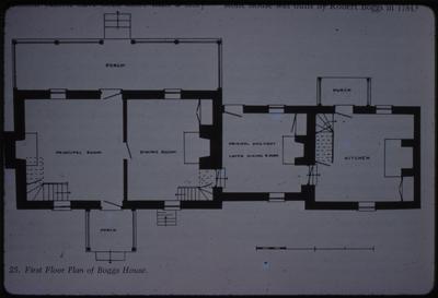 Boggs House - Cave Hill - 1st floor plan