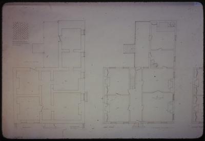 Basement and 1st floor plans