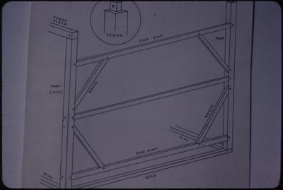 Isometric Diagram of End Framing of Shop - East Family - Pleasant Hill