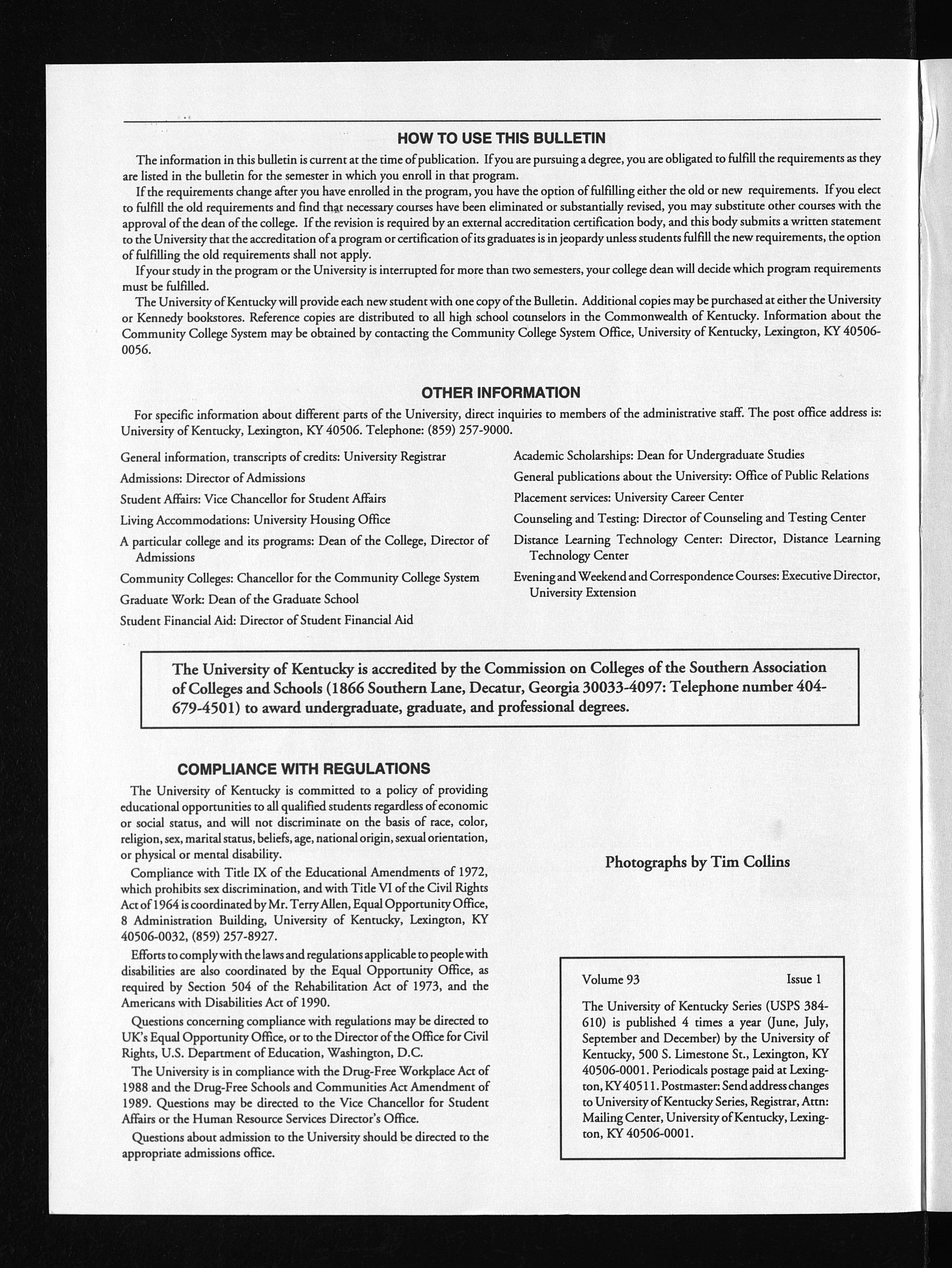 University of Kentucky Series- University Bulletin, Volume 93, Issue 1, 2001-2002 picture