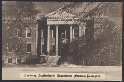 Agricultural Experiment Station, Scovell Hall (4 copies)