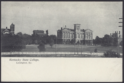 Kentucky State College View, Administration Building, Gillis Building, White Hall, Barker Hall, Buell Armory