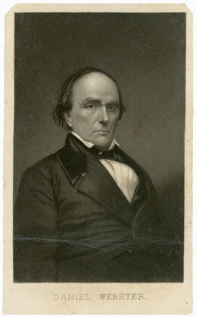 Daniel Webster (1782-1852), U.S. Congressman, Senator, and Secretary of State in the Harrison and Fillmore administrations