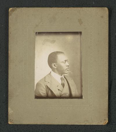 Portrait of an unidentified black man