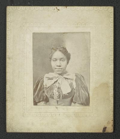 Portrait of an unidentified black woman [Mary J. Allen?]