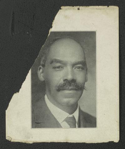 Portrait of an unidentified black man