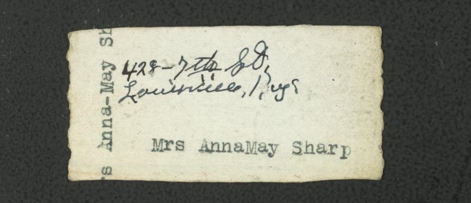 Mrs. Anna May Sharp