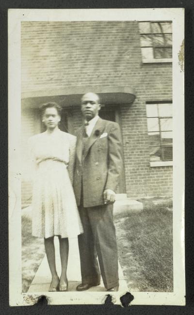 Mrs. Elah S. Wilson (Stevenson) and her father F.A. Wilson