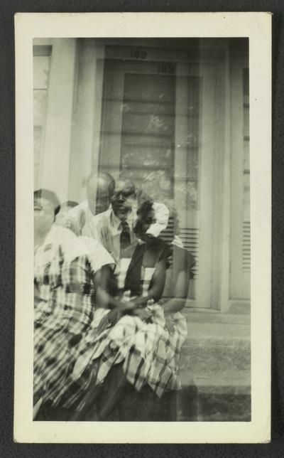 [L to R] Mary Alice Warren, Florizel Wilson, and an unidentified black woman; double-exposed photo