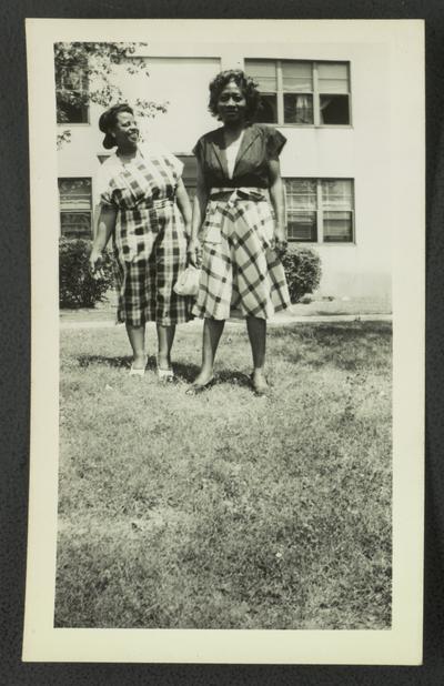 [L to R] Mary Alice Warren and an unidentified black woman