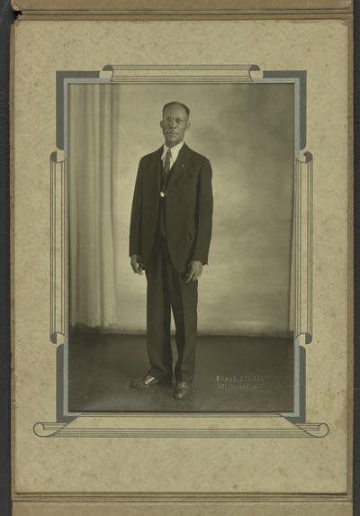 Portrait of an unidentified older black man