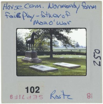 Horse Cemetery, Normandy Farm - Fair Play - Father of Man O' War