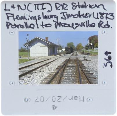 Louisville and Nashville Railroad Station, Flemingsburg Junction U873, parallel to Maysville Road