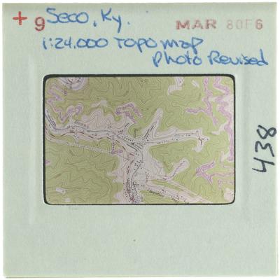 Seco, Kentucky, Topographical Map, Photo revised