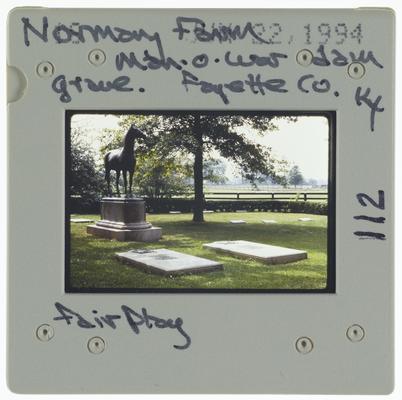 Normany [Normandy] Farm Man-O-War dam grave Fayette County, Kentucky Fair Play