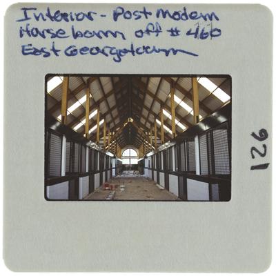 Interior - Postmodern Horse barn off number 460 East Georgetown