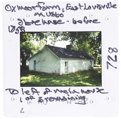 Oxmoor Farm, east Louisville, Kentucky along US 60 - slave house before 1858 - to left of main house - 1 of 3 remaining