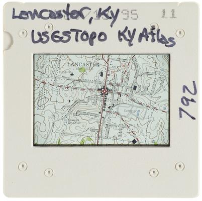 Lancaster, Kentucky - USGS Topographic - Kentucky Atlas