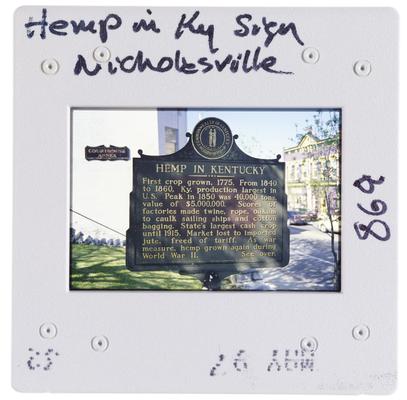 Hemp in Kentucky sign, Nicholasville