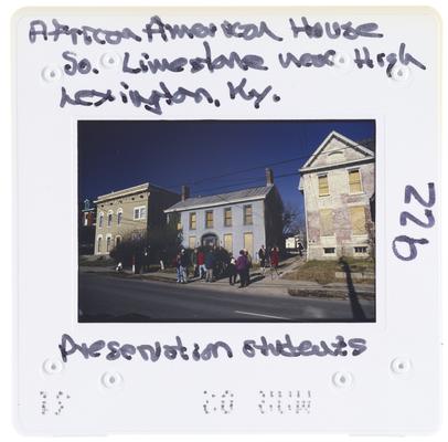 African American house, South Limestone near High - Lexington, Kentucky - preservation students