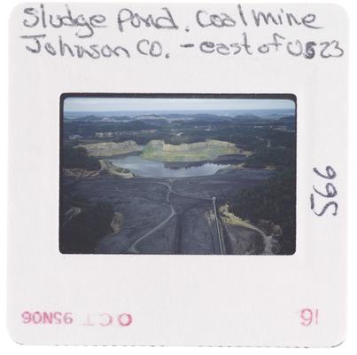 Sludge pond, coal mine Johnson County - east of US23