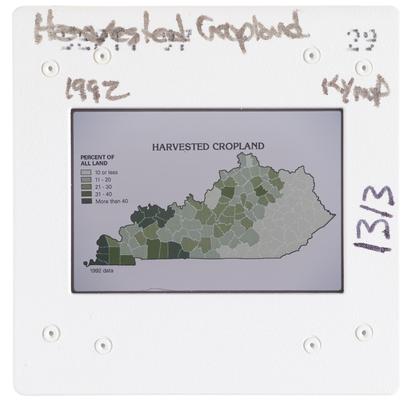 Harvested Cropland 1992 Ky Map