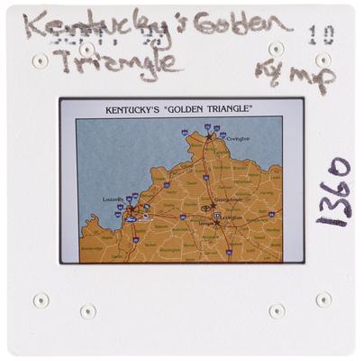Kentucky's Golden Triangle Kentucky map