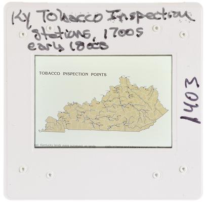 Kentucky Tobacco Inspection Station, 1700s early 1800s
