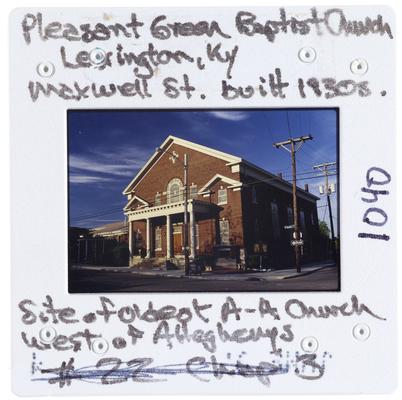 Pleasant Green Baptist Church Lexington, Kentucky - Maxwell Street built 1930s - site of oldest African-American church west of the Alleghenys