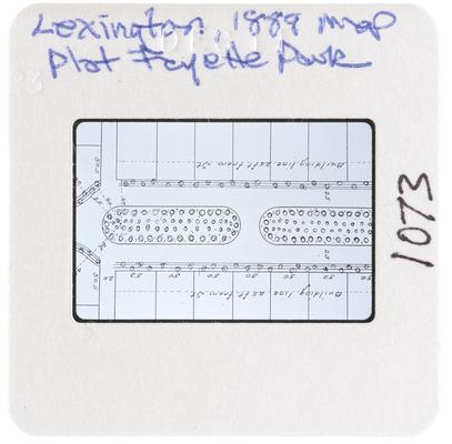 Lexington 1889 Map Plat Fayette Park