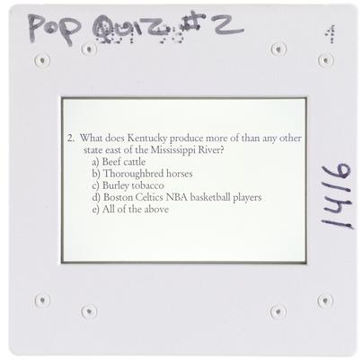 Pop Quiz 2