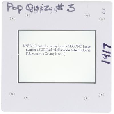 Pop Quiz 3