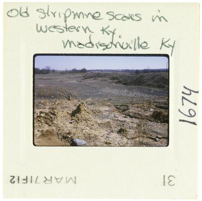Old Stripmine scars in Western Kentucky - Madisonville, Kentucky