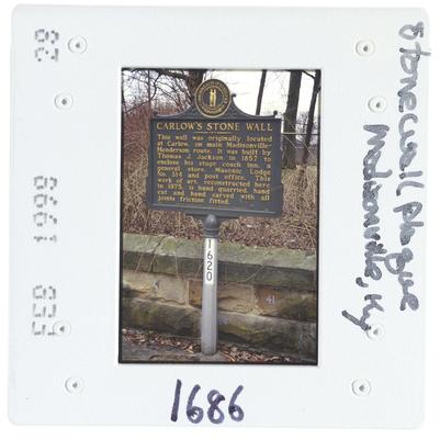 Stonewall Plaque - Madisonville, Kentucky