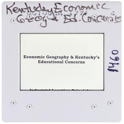 Kentucky Economic, Geographic, and Educational Concerns