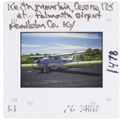 Keith Mountain, Cessna 175 at Falmouth Airport Pendleton County, Kentucky