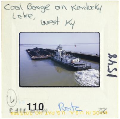Coal Barge on Kentucky Lake, west Kentucky
