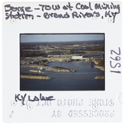 Barge - Tow at Coal Mixing Station - Grand Rivers, Kentucky - Kentucky Lake