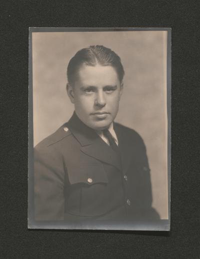 Young man in a military uniform