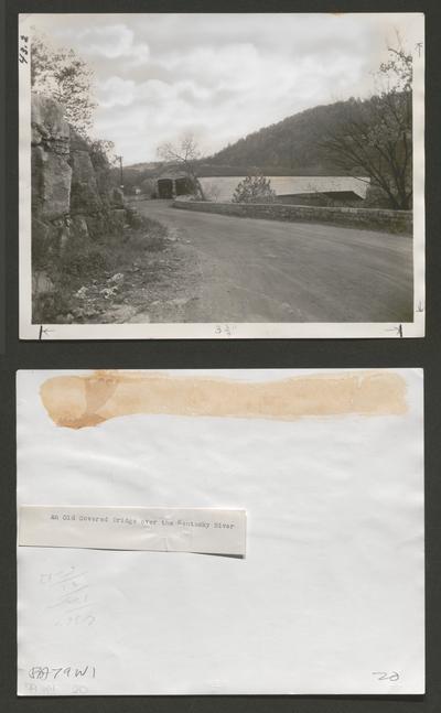 An Old Covered Bridge over the Kentucky River