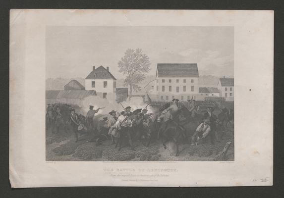 Engraving: The Battle of Lexington. From the original in the possession of the Publishers. Johnson, Wilson, and Co. Publishers, New York. Painted by Alonzo Chappel