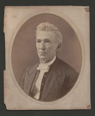 Portrait of an unidentified man